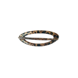 Pico Oval Hair Pin - White Leo hos parfumerihamoghende.dk 